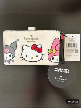 Hello Kitty And Friends x Kate Spade Medium Bifold Wallet Limited Edition